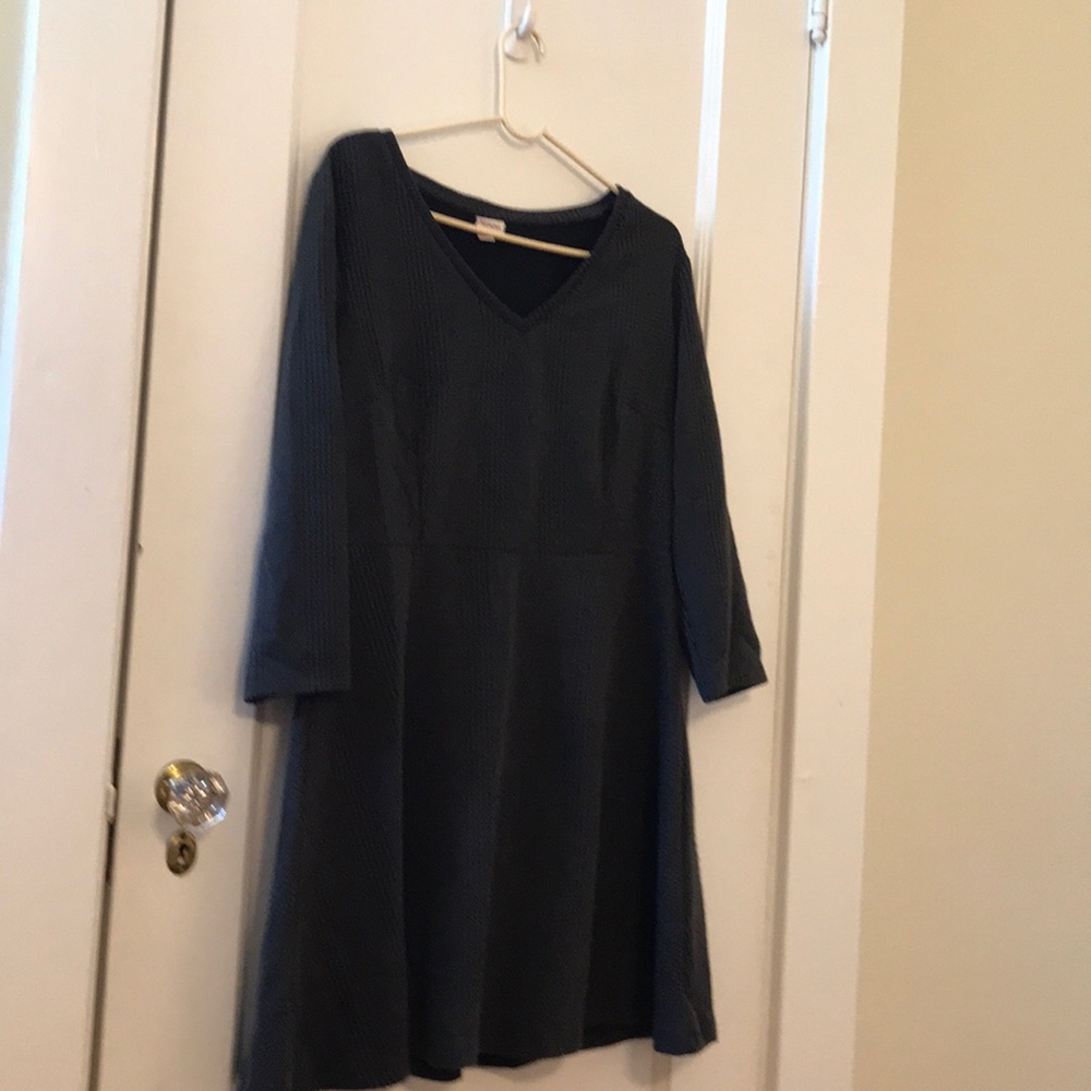 Merona grey large fit and flare dress